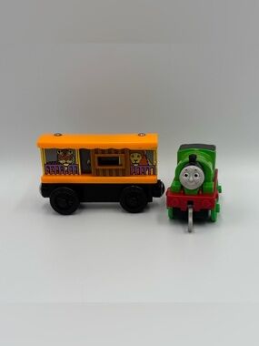 RARE Vintage Thomas the Train & Friends Zoo Car +  Percy Collectible Toy Lot